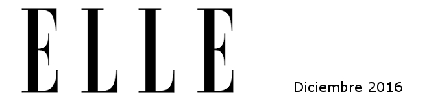 Mara Amandi en el número de diciembre de 2016 de la revista ELLE
